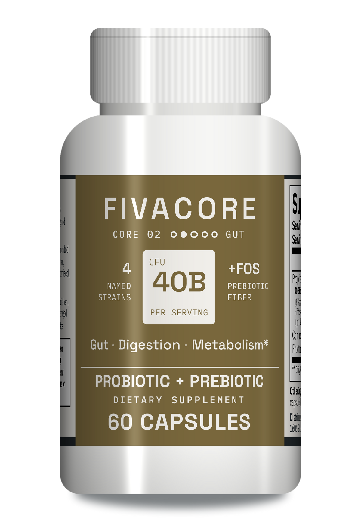 FivaCore Probiotic 40 Billion with Prebiotics