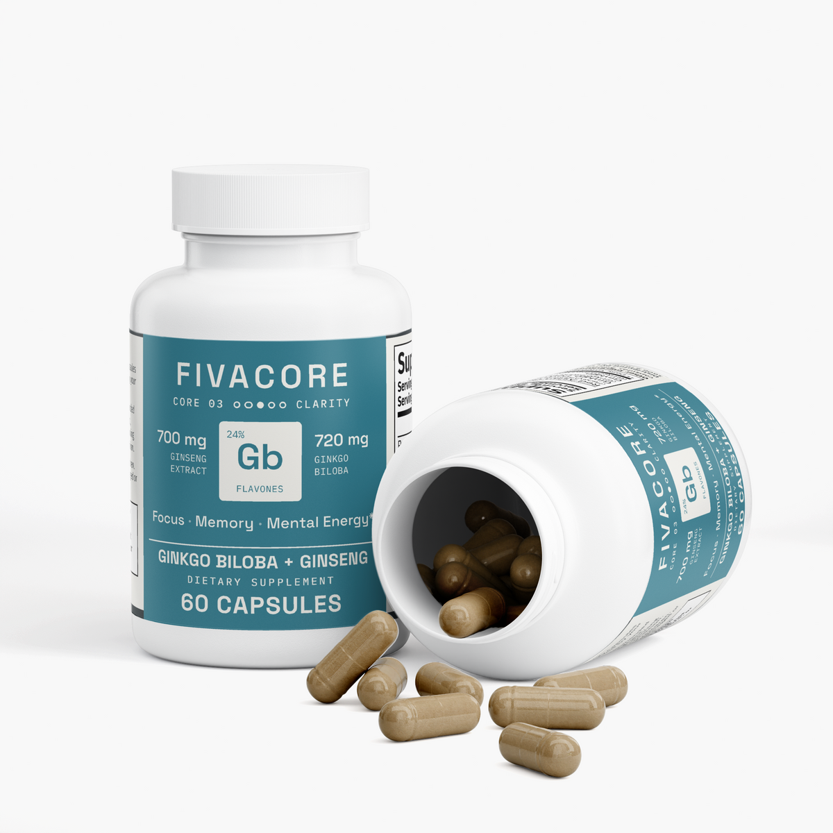 FivaCore Ginkgo Biloba & Ginseng