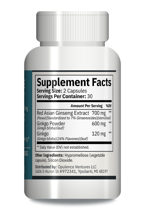 FivaCore Ginkgo Biloba & Ginseng