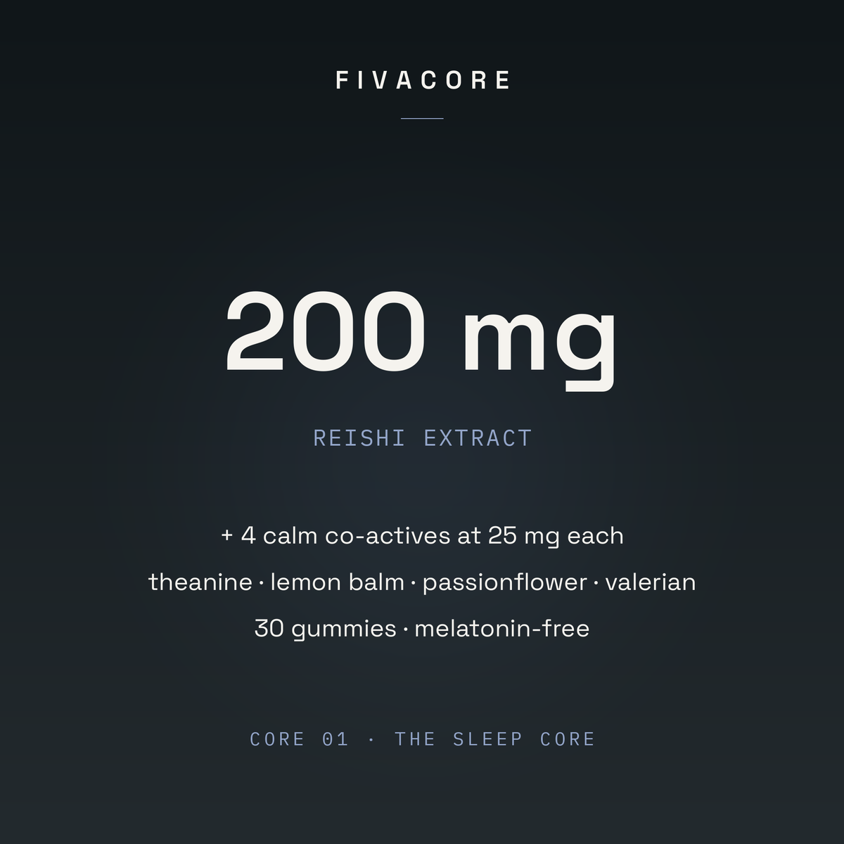 200 mg reishi extract with calm co-actives
